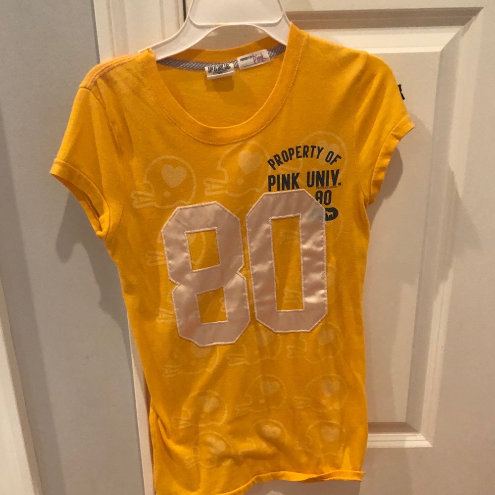 Pink Football tee shirt